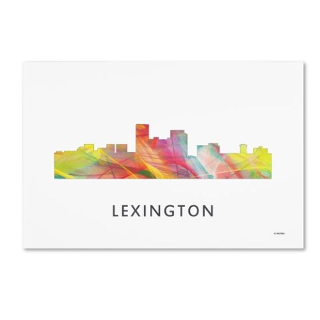 Trademark Fine Art Marlene Watson 'Lexington Kentucky Skyline WB-1' Canvas Art, 16x24 MW0381-C1624GG